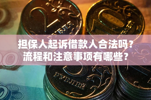 济南担保人起诉借款人合法吗？流程和注意事项有哪些？