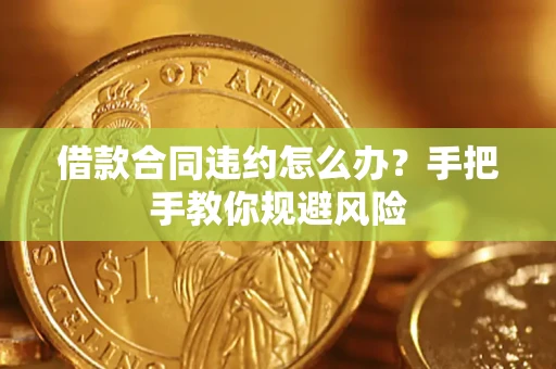 济南借款合同违约怎么办？手把手教你规避风险
