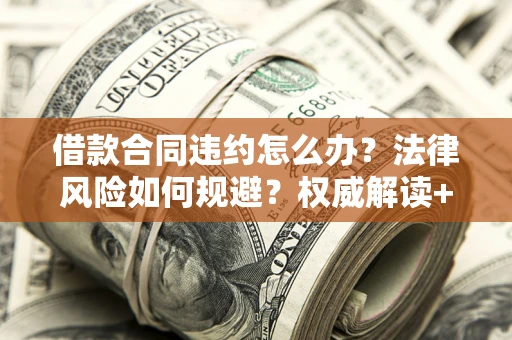 济南借款合同违约怎么办？法律风险如何规避？权威解读+实用指南