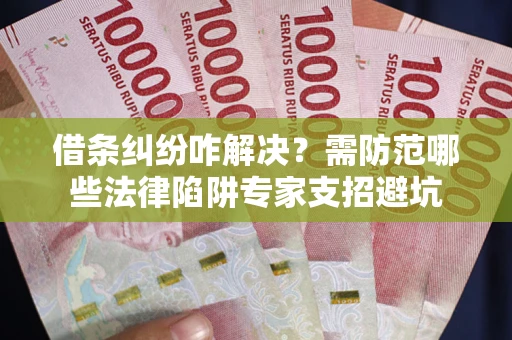 济南借条纠纷咋解决？需防范哪些法律陷阱专家支招避坑