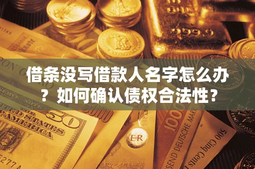济南借条没写借款人名字怎么办？如何确认债权合法性？
