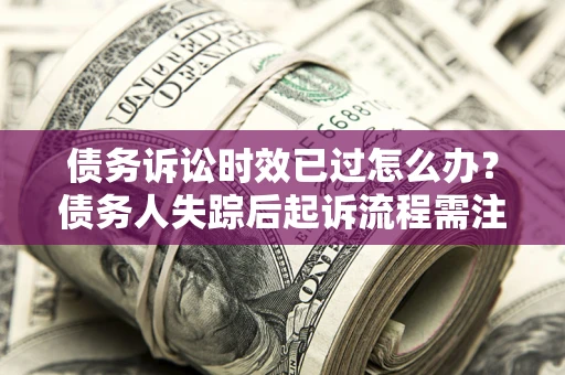 济南债务诉讼时效已过怎么办？债务人失踪后起诉流程需注意什么？