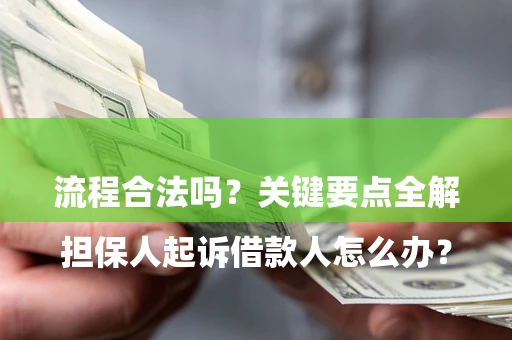 济南

担保人起诉借款人怎么办？流程合法吗？关键要点全解析