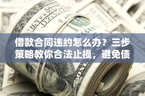 济南借款合同违约怎么办？三步策略教你合法止损，避免债务危机升级