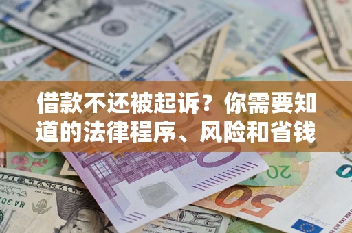 济南借款不还被起诉？你需要知道的法律程序、风险和省钱技巧