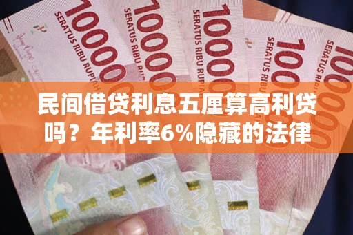 济南民间借贷利息五厘算高利贷吗？年利率6%隐藏的法律风险全解析
