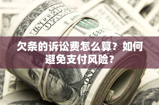 济南欠条的诉讼费怎么算？如何避免支付风险？