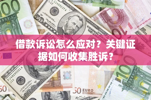 济南借款诉讼怎么应对？关键证据如何收集胜诉？