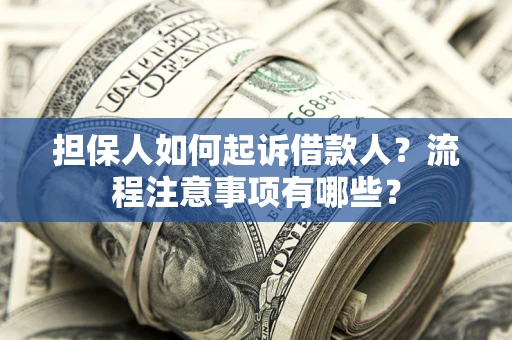 济南担保人如何起诉借款人？流程注意事项有哪些？