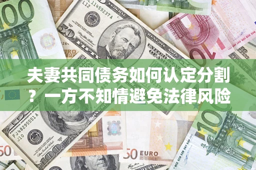 济南夫妻共同债务如何认定分割？一方不知情避免法律风险必看！